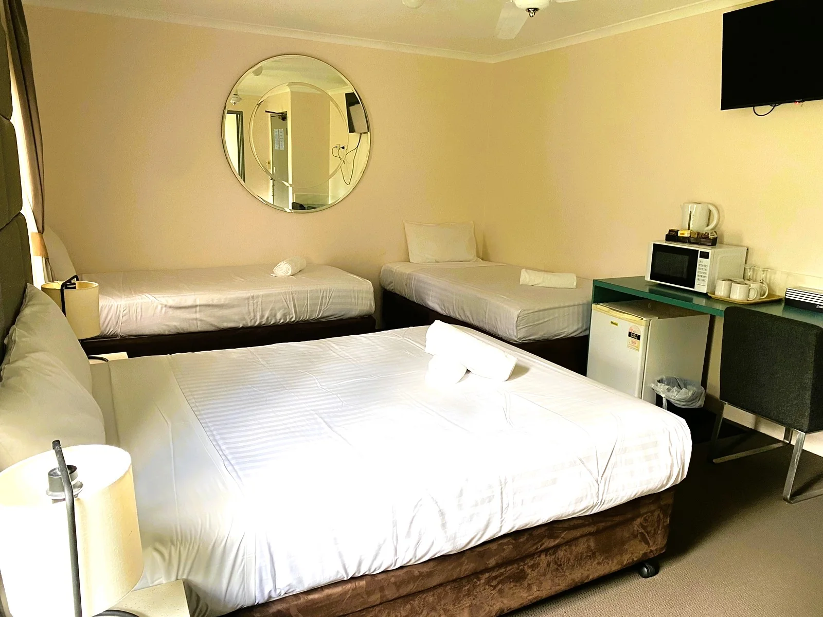 A family room at the motel